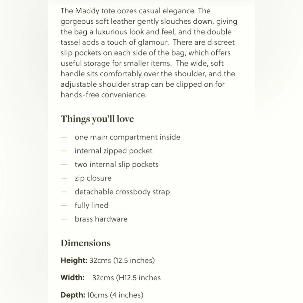 Maddy Leather Tassel Hobo - Picture 6 of 9